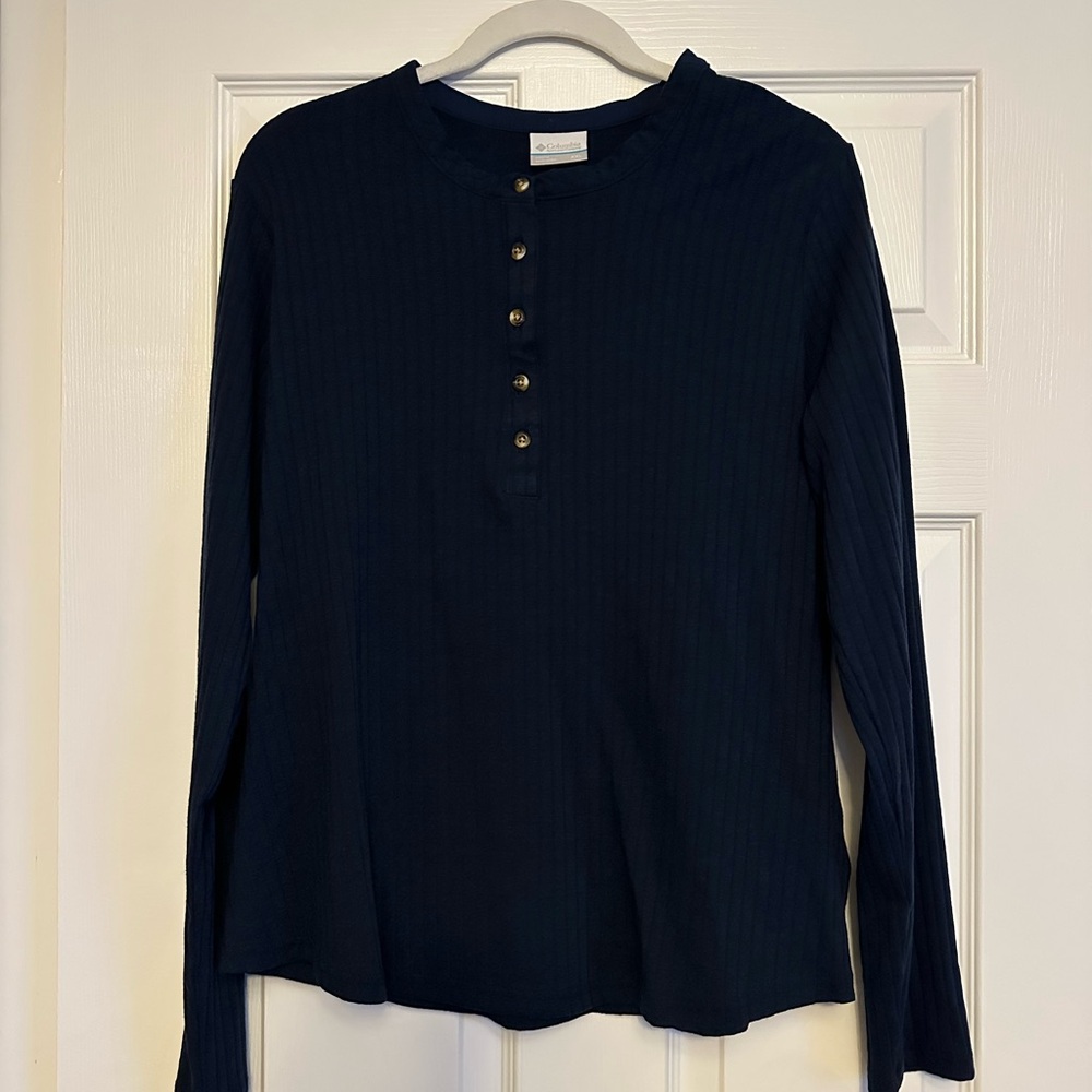 Columbia Dark Blue Henley Shirt